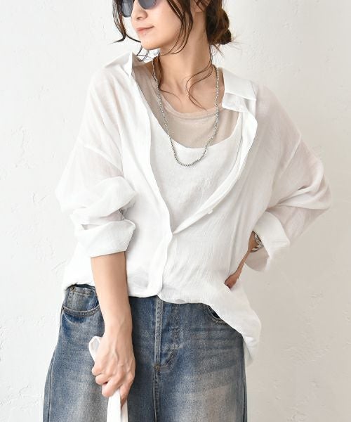 HUMS｜シャツ風プルオーバー [[C-5088]][C]