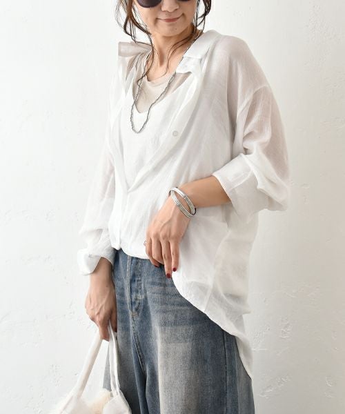 HUMS｜シャツ風プルオーバー [[C-5088]][C]