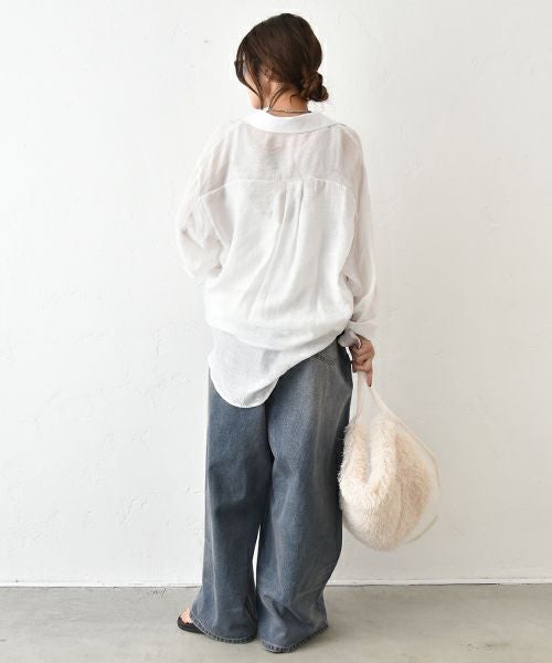 HUMS｜シャツ風プルオーバー [[C-5088]][C]