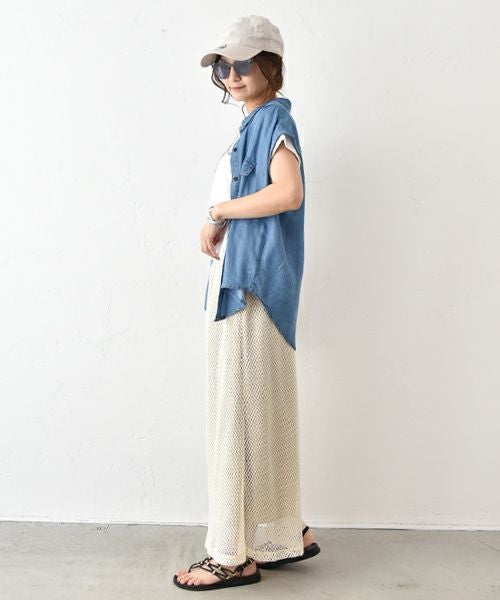 HUMS｜メッシュスカート [[500352]][C]