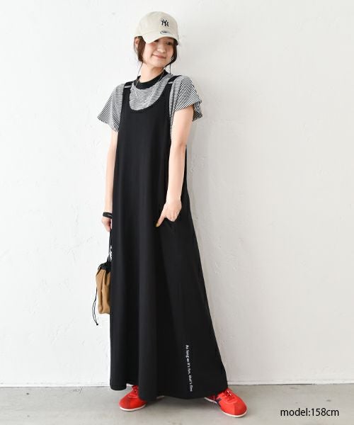 IN THE MARKET｜サイドロゴジャンパースカート [[C-2389]][C]