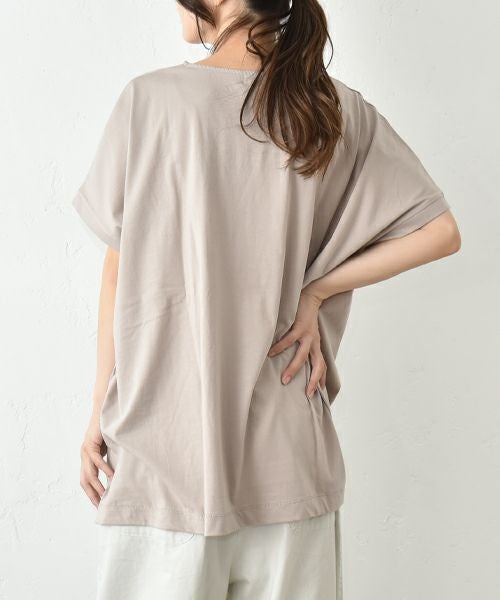 hagumu｜ロゴワイドカットソー [[C-748]][C]