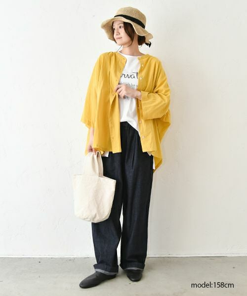 hagumu｜ロゴワイドカットソー [[C-748]][C]