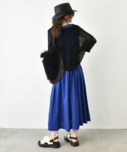 HUMS｜メッシュジップアップカーデ [[200252]][C]