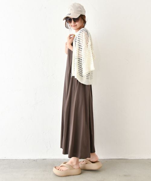 HUMS｜メッシュジップアップカーデ [[200252]][C]