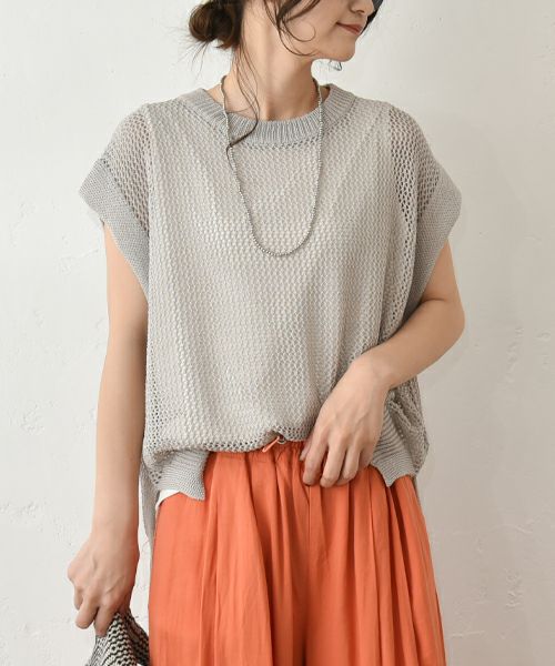 HUMS｜ざっくりメッシュニット [[500252]][C]