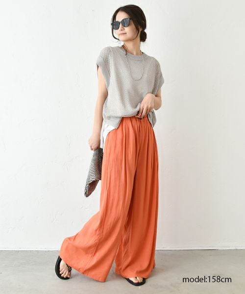 HUMS｜ざっくりメッシュニット [[500252]][C]