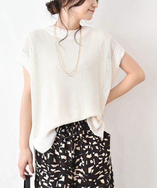 HUMS｜ざっくりメッシュニット [[500252]][C]