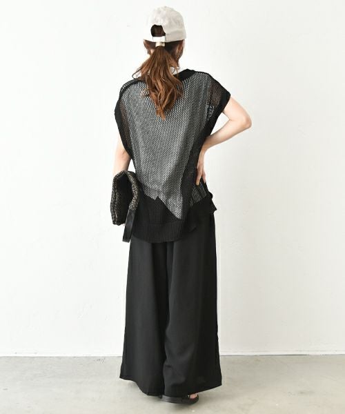 HUMS｜ざっくりメッシュニット [[500252]][C]