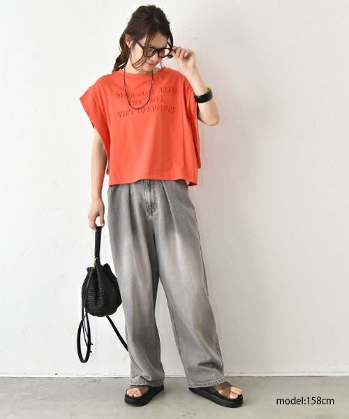 HUMS｜袖口配色カットソー [[CJM-0004]][C]