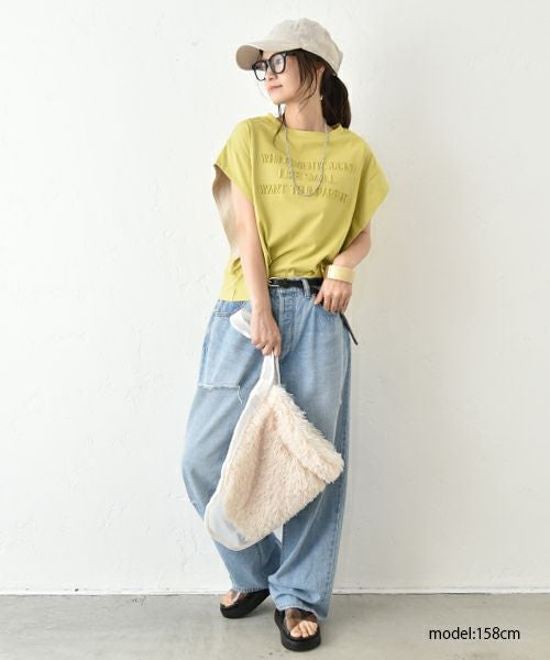 HUMS｜袖口配色カットソー [[CJM-0004]][C]