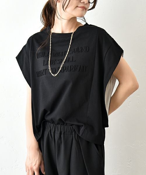 HUMS｜袖口配色カットソー [[CJM-0004]][C]