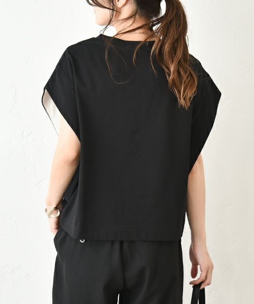 HUMS｜袖口配色カットソー [[CJM-0004]][C]