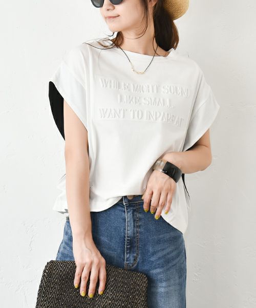 HUMS｜袖口配色カットソー [[CJM-0004]][C]