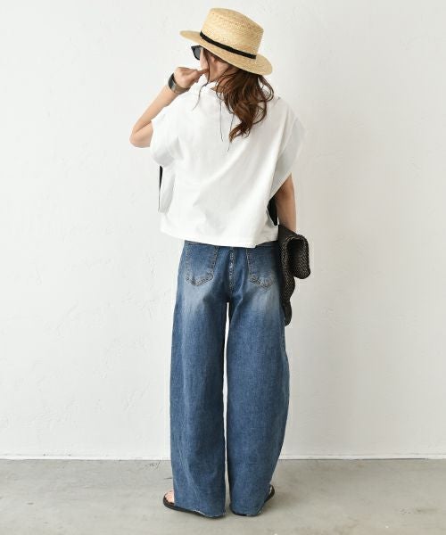 HUMS｜袖口配色カットソー [[CJM-0004]][C]