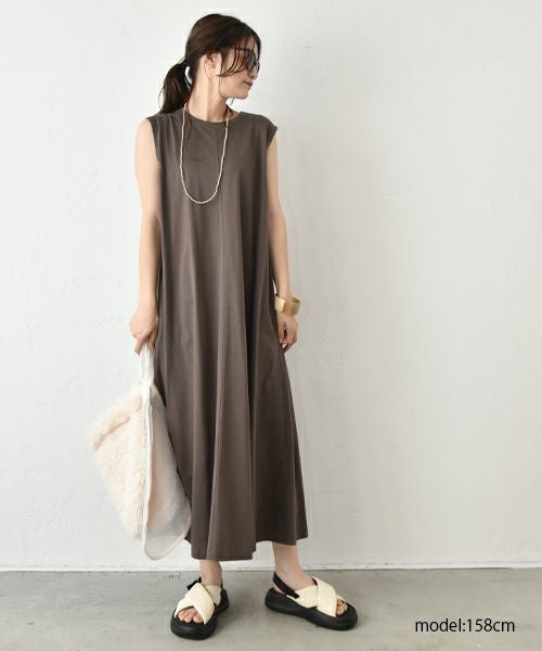 HUMS｜ノースリーブワンピース [[CJM-0001]][C]