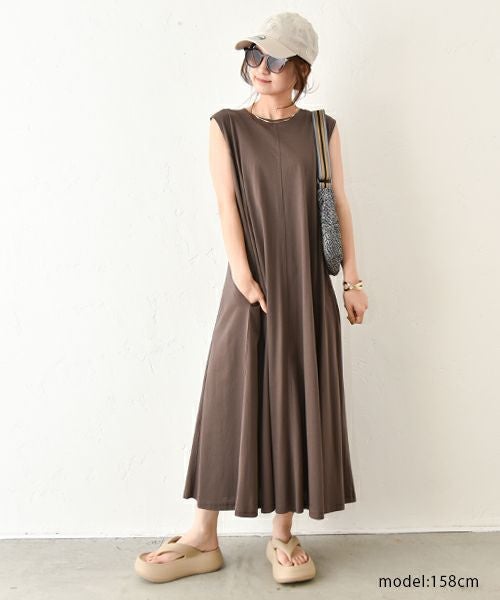 HUMS｜ノースリーブワンピース [[CJM-0001]][C]
