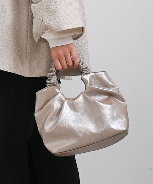 ハンドバッグ メタリック調 23×23×11 cm 送料無料 即購入OK Deep｜メタリックハンドバッグ [[オケ 80511-25AW]][F] | ma28 ONLINE