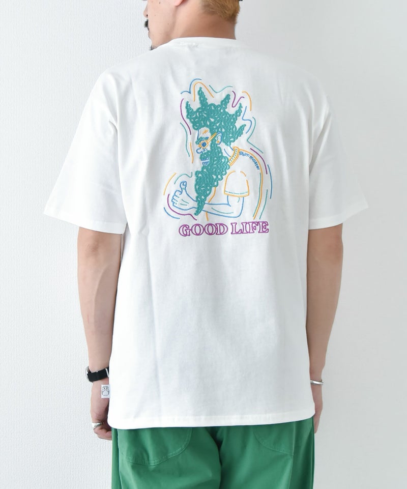 ジムマスター｜7.4oz GOOD LIFE 刺繍Tee [[G521795]][D]