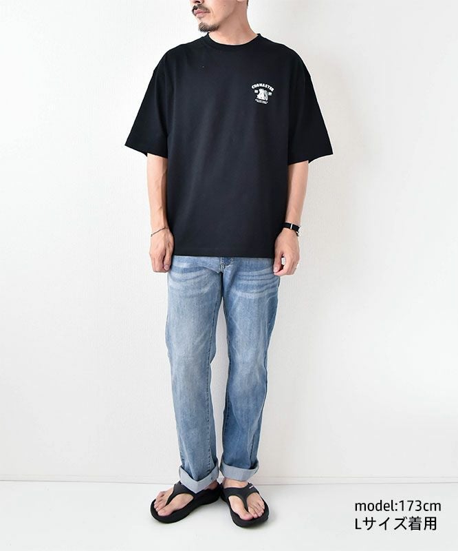 COB MASTER｜吸水速乾天竺　刺繍×プリント ルーズTee [[437506]][D]