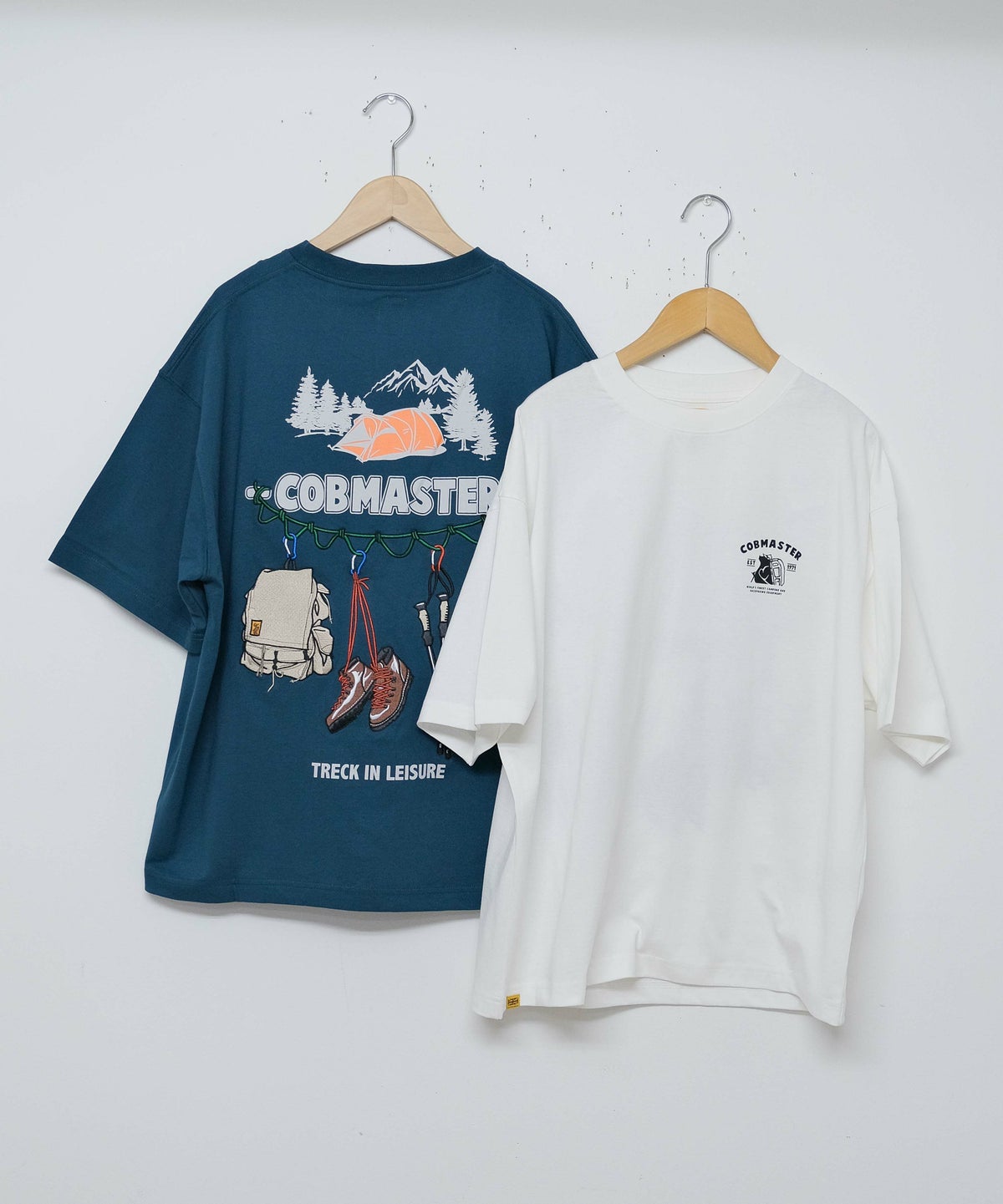  COB MASTER｜吸水速乾天竺　刺繍×プリント ルーズTee [[437506]][D]