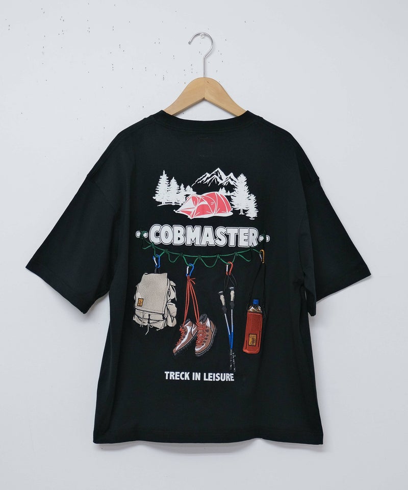  COB MASTER｜吸水速乾天竺　刺繍×プリント ルーズTee [[437506]][D]