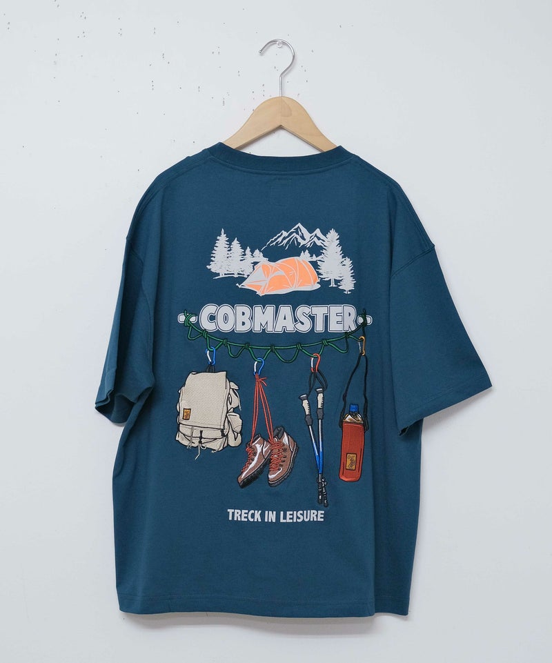  COB MASTER｜吸水速乾天竺　刺繍×プリント ルーズTee [[437506]][D]