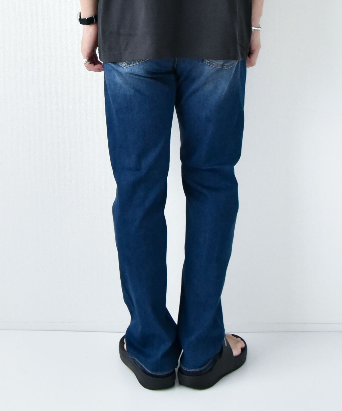 day standard｜接触冷感ストレッチデニム　レギュラーストレートパンツ [[X2-127A]][D]