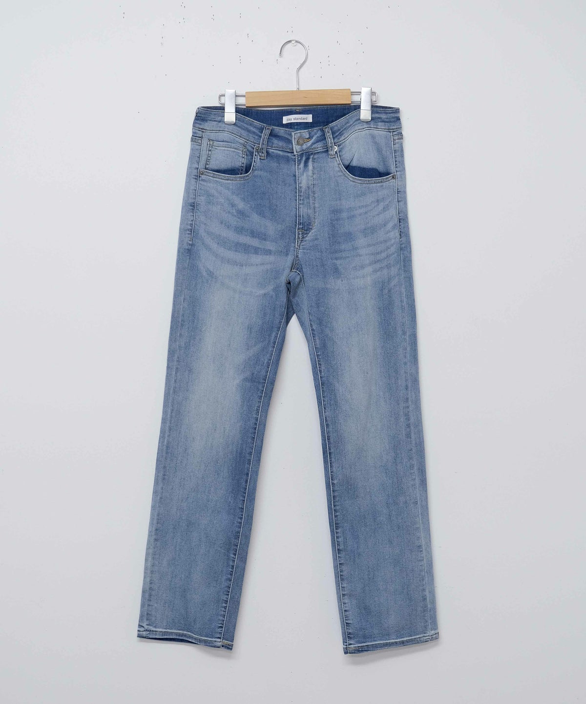 day standard｜接触冷感ストレッチデニム　レギュラーストレートパンツ [[X2-127A]][D]