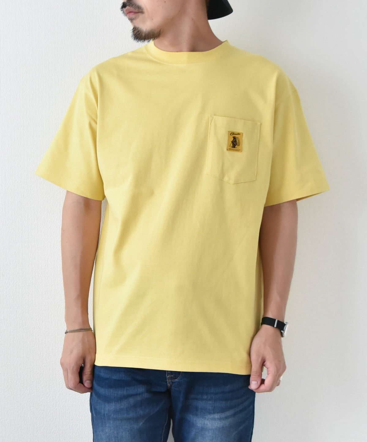 COB MASTER｜吸水速乾天竺　刺繍×プリント　ベーシックポケットTEE（フェスベアー） [[437504]][D]