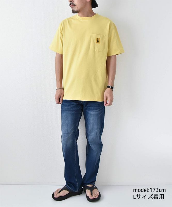 COB MASTER｜吸水速乾天竺　刺繍×プリント　ベーシックポケットTEE（フェスベアー） [[437504]][D]