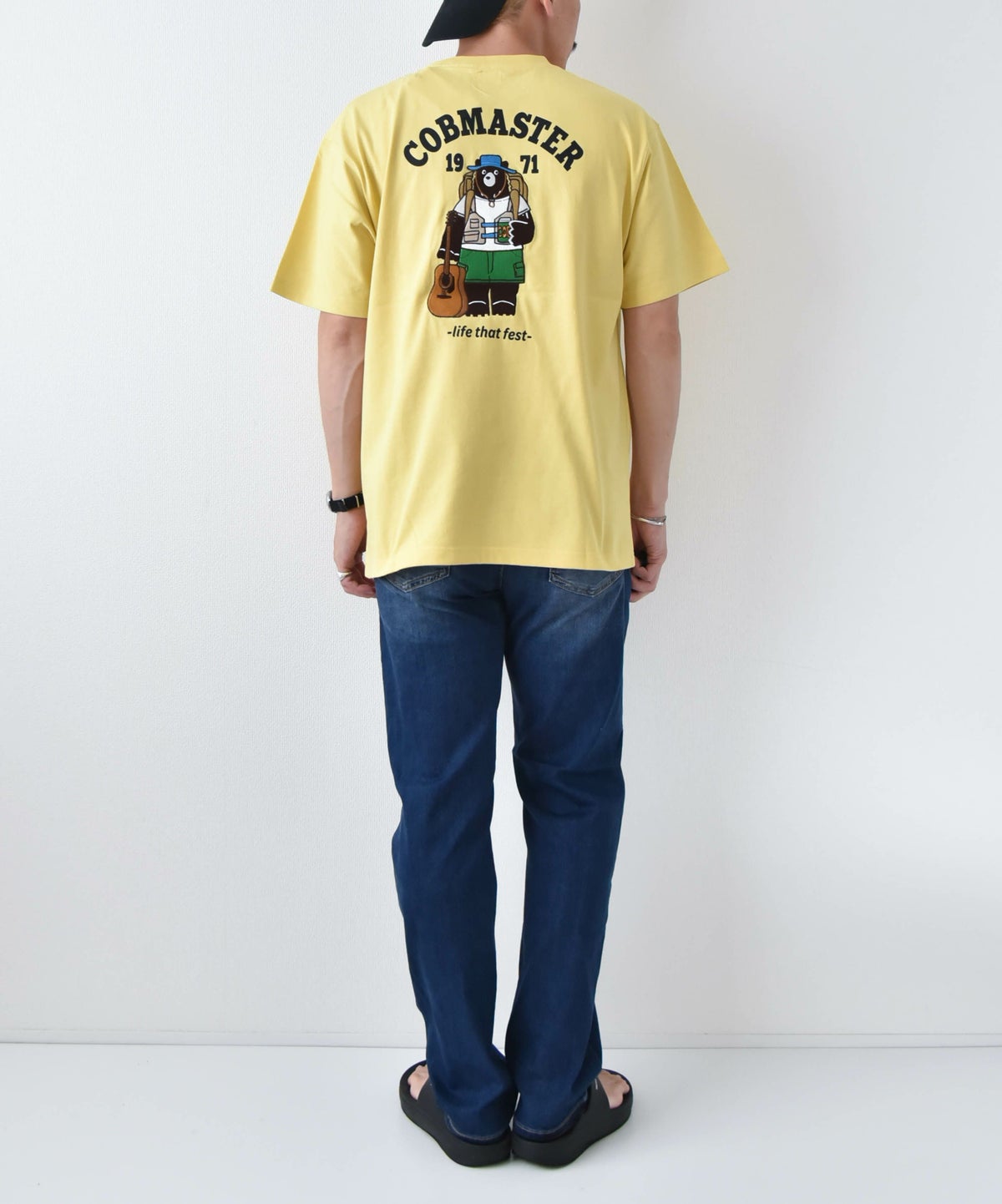 COB MASTER｜吸水速乾天竺　刺繍×プリント　ベーシックポケットTEE（フェスベアー） [[437504]][D]