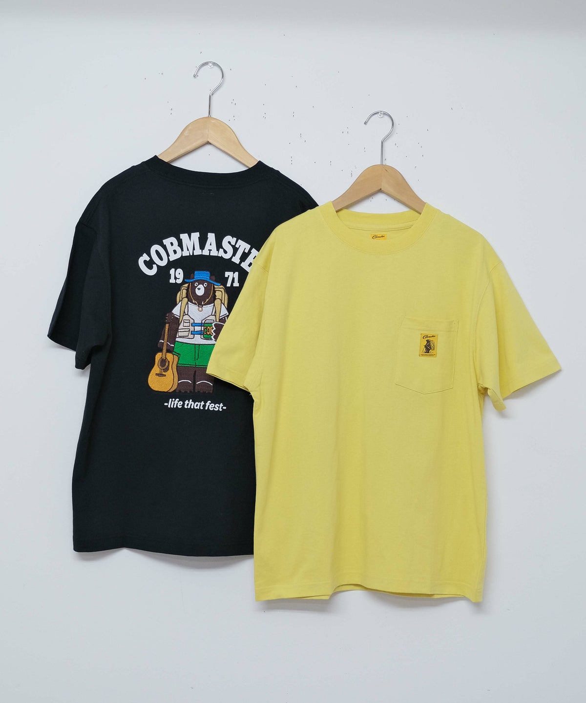  COB MASTER｜吸水速乾天竺　刺繍×プリント　ベーシックポケットTEE（フェスベアー） [[437504]][D]