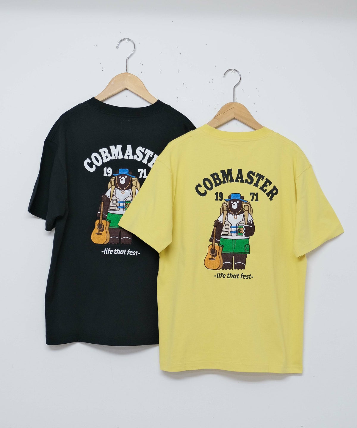  COB MASTER｜吸水速乾天竺　刺繍×プリント　ベーシックポケットTEE（フェスベアー） [[437504]][D]