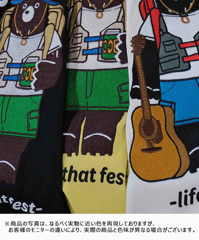  COB MASTER｜吸水速乾天竺　刺繍×プリント　ベーシックポケットTEE（フェスベアー） [[437504]][D]