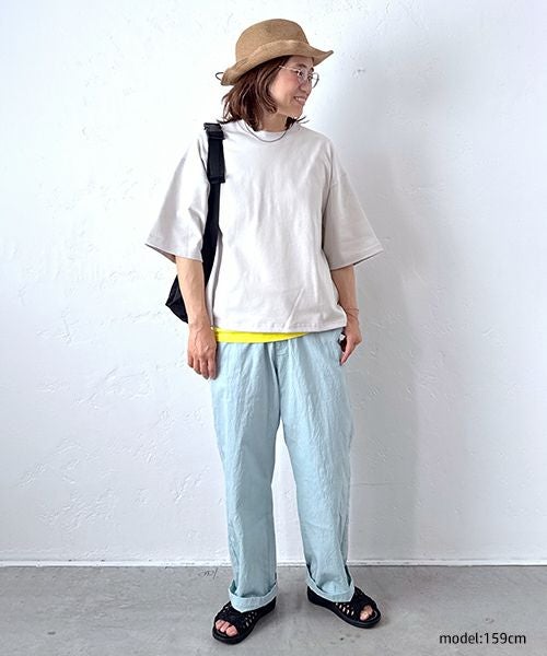 her.｜コットンナイロンゆるテーパードパンツ [[CE3PT240501B]][C]