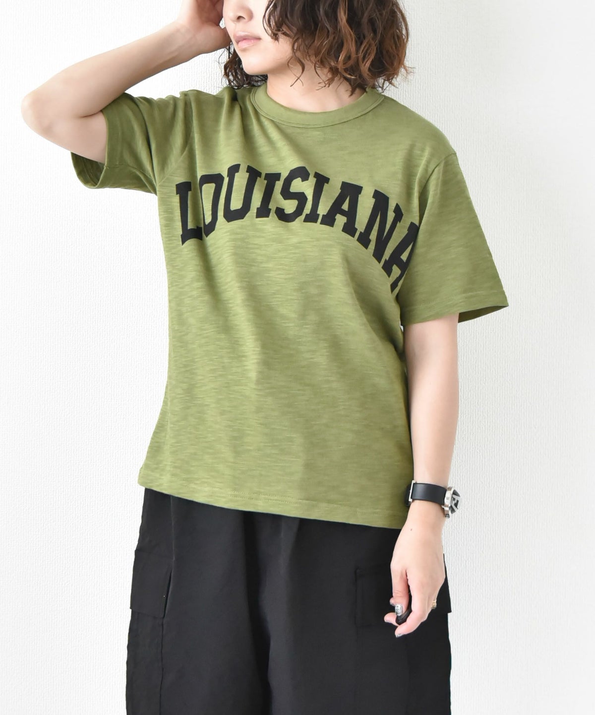 day standard｜スラブ天竺カレッジロゴTシャツ [[M0225211]][D]