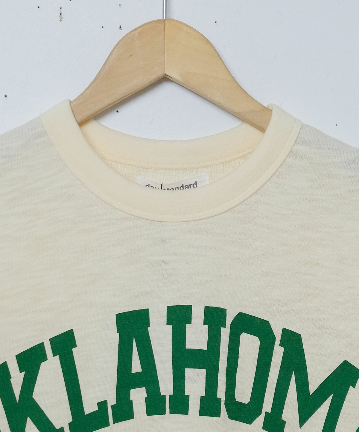 day standard｜スラブ天竺カレッジロゴTシャツ [[M0225211]][D]