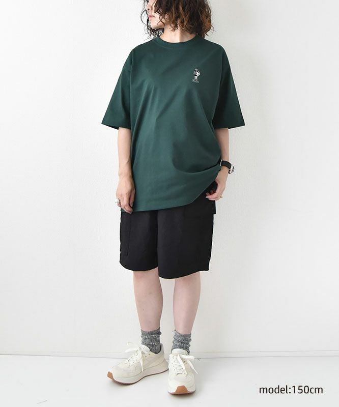 FUN｜OJISAN＆DOG刺繍Teeシャツ[[F-25020521]][D]