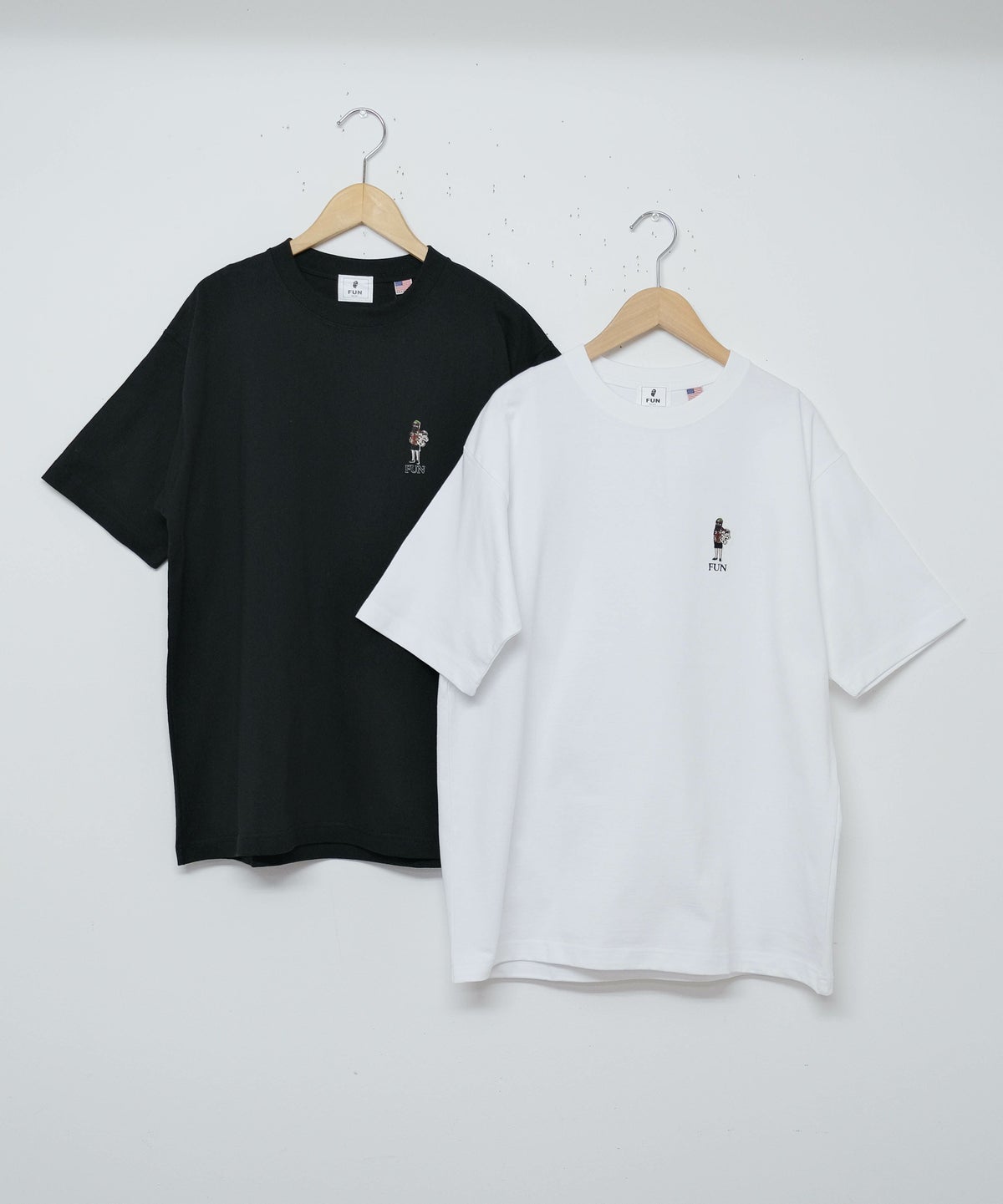 FUN｜OJISAN＆DOG刺繍Teeシャツ[[F-25020521]][D]