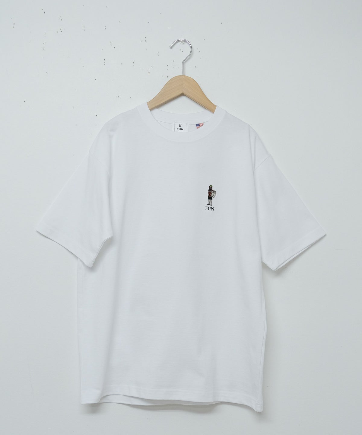 FUN｜OJISAN＆DOG刺繍Teeシャツ[[F-25020521]][D]