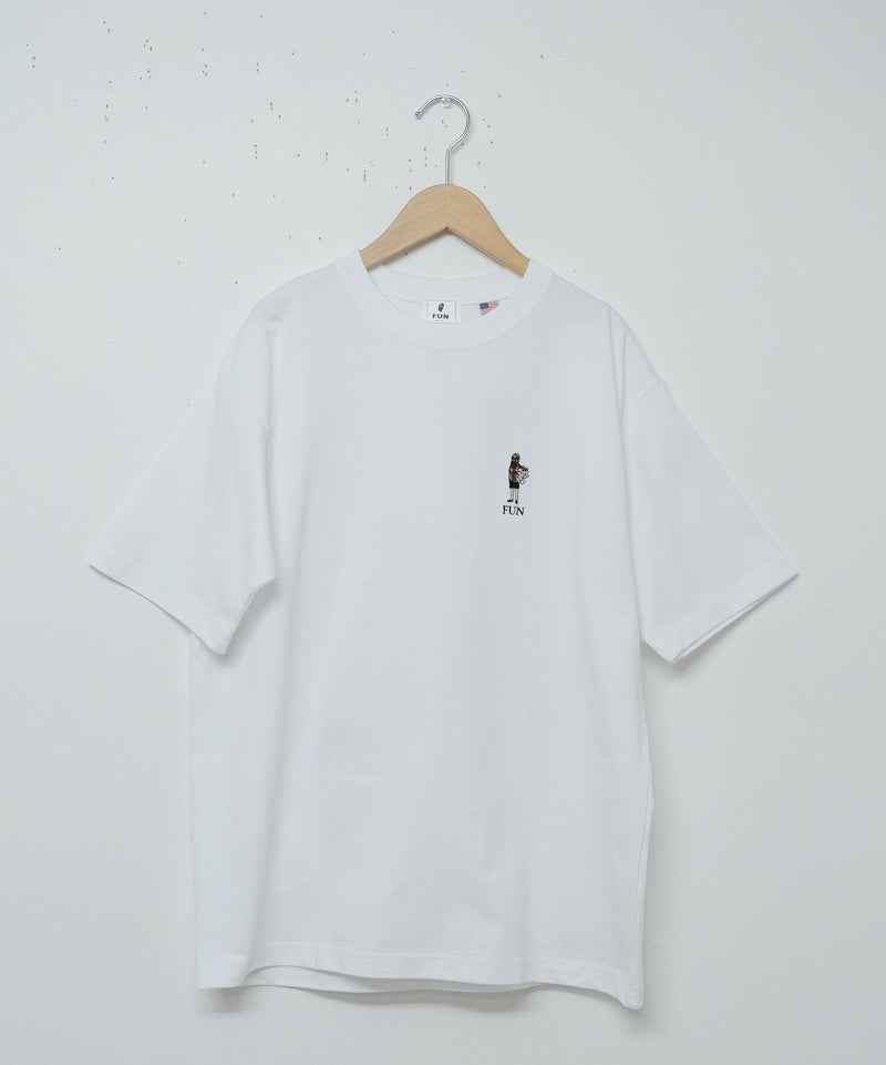 FUN｜OJISAN＆DOG刺繍Teeシャツ[[F-25020521]][D]