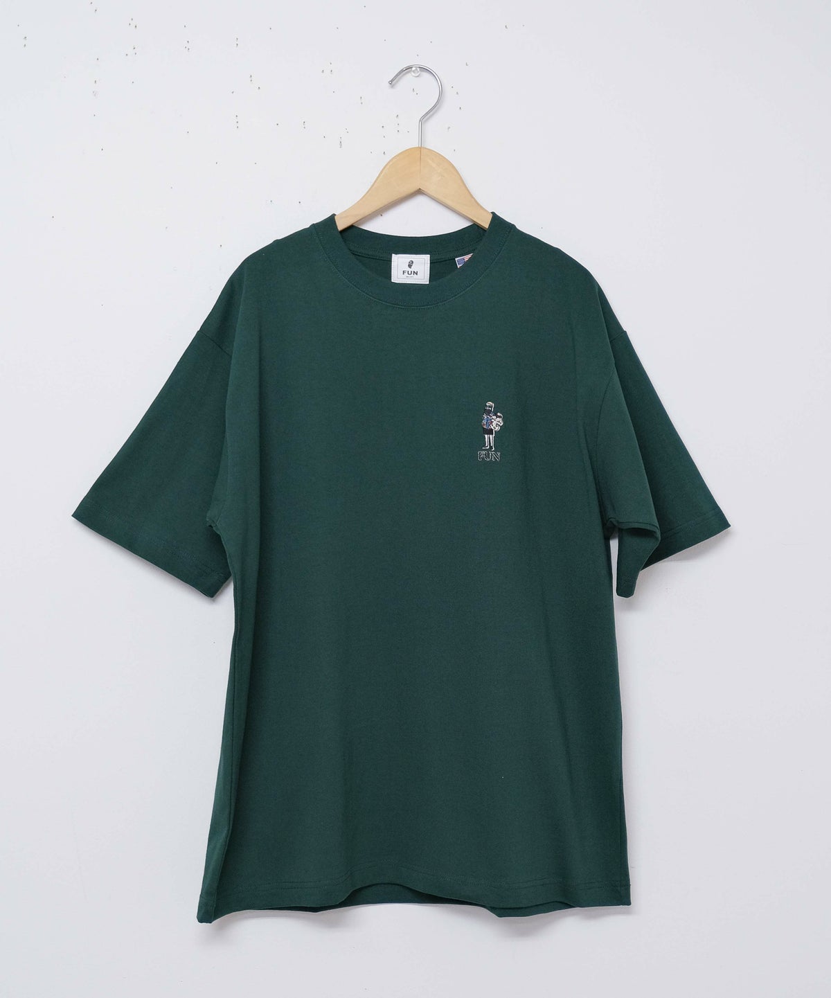 FUN｜OJISAN＆DOG刺繍Teeシャツ[[F-25020521]][D]