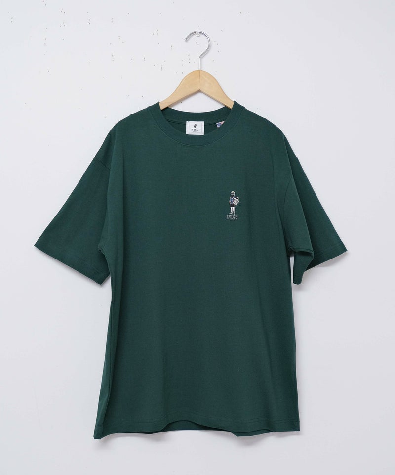 FUN｜OJISAN＆DOG刺繍Teeシャツ[[F-25020521]][D]