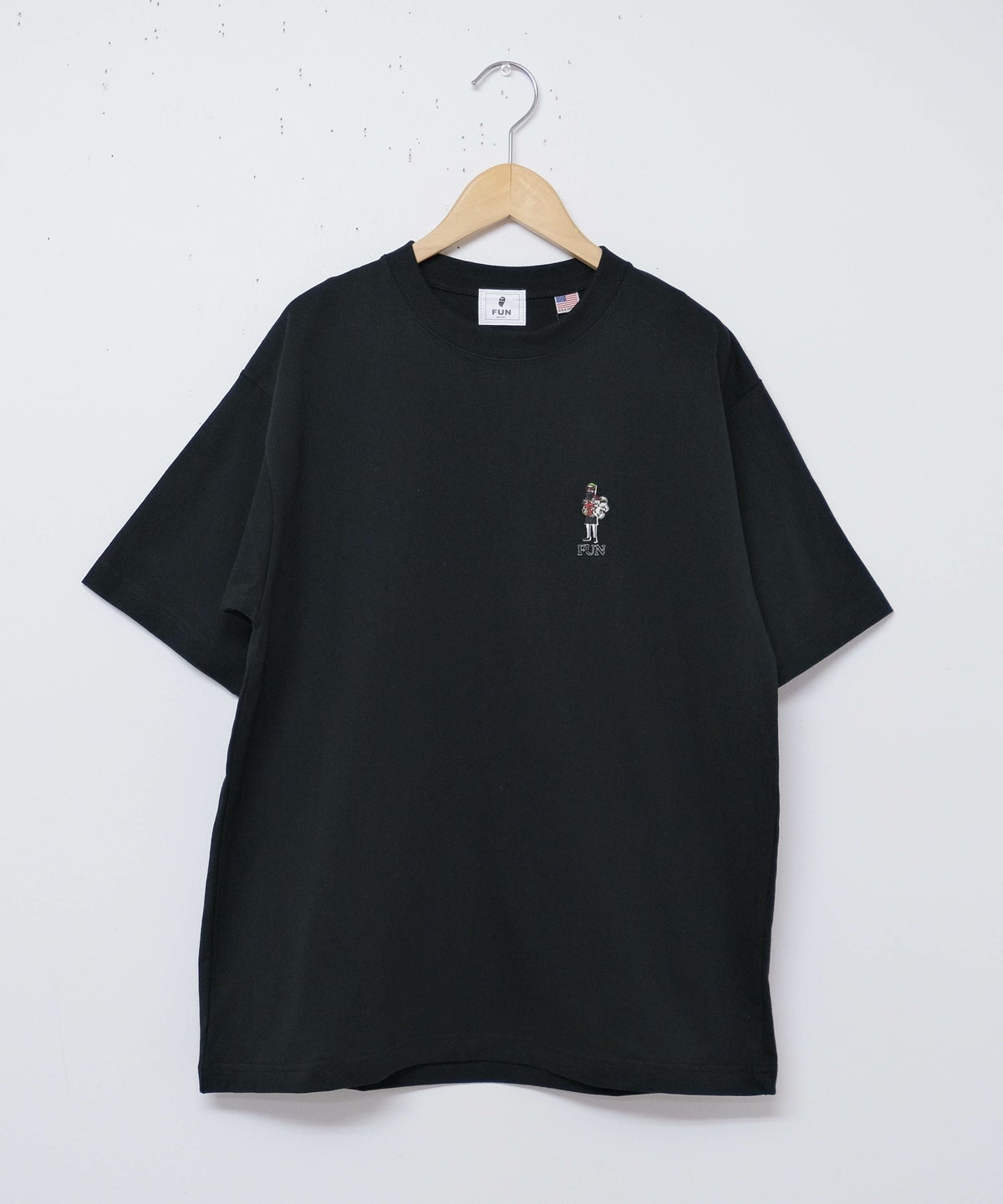 FUN｜OJISAN＆DOG刺繍Teeシャツ[[F-25020521]][D]