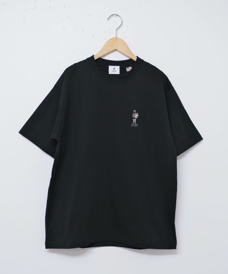 FUN｜OJISAN＆DOG刺繍Teeシャツ[[F-25020521]][D]