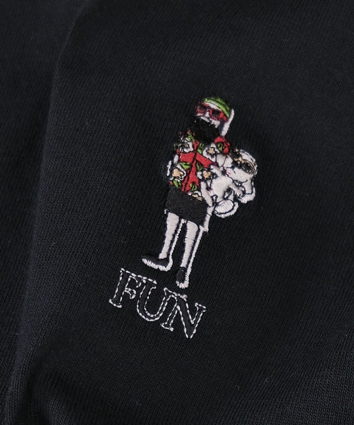 FUN｜OJISAN＆DOG刺繍Teeシャツ[[F-25020521]][D]