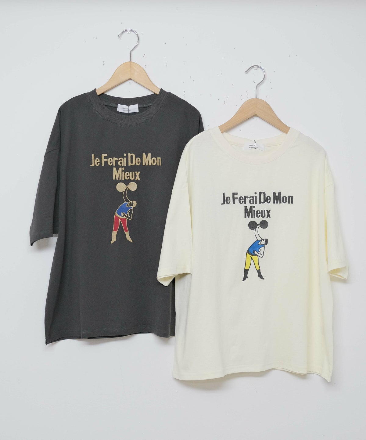 KAKELA&TRANQUIL｜レスラー刺繍Tシャツ [[12504-224-10]][D]