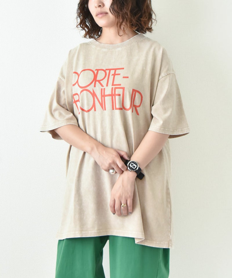 KAKELA&TRANQUIL｜ロゴプリントロングTシャツ [[12504-229-10]][D]