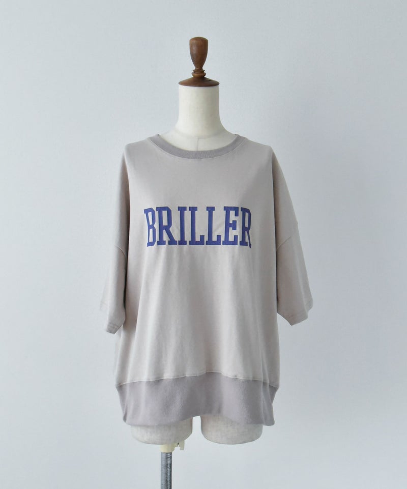 KAKELA&TRANQUIL｜裾リブカレッジロゴプリントクルー [[12505-245-10]]